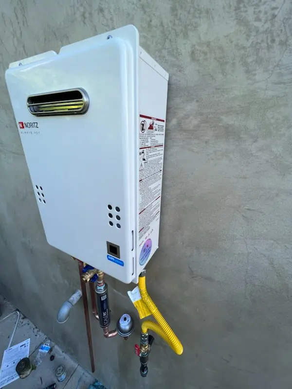 Tankless water heater installation for Valle Vista homes